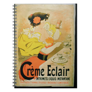 Cuaderno Instante Dessert del Eclair de la nata de la