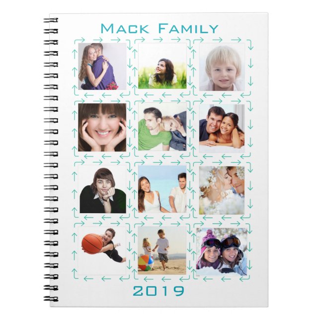 Cuaderno Instragram Modern Stylized Flechas tus fotos (Frente)