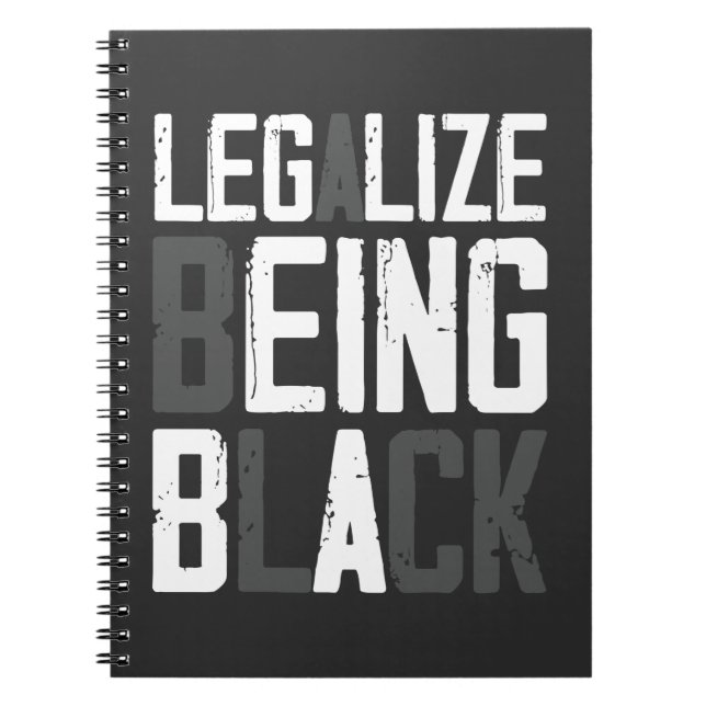 Cuaderno Instrucción Legalize Being Black History Month (Frente)