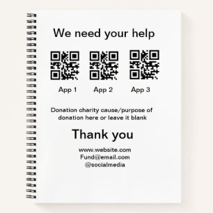 Cuaderno Instrucciones para la recolección de donaciones: a