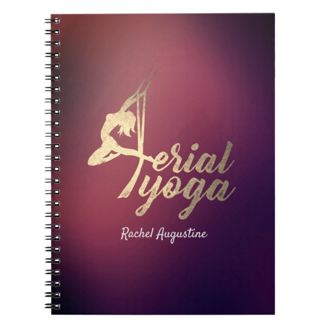 Cuaderno Instructor de Meditación Aerial YOGA Pilates Fitne (Frente)