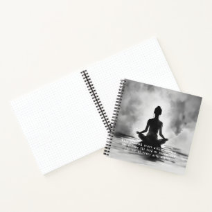 Cuaderno Instructor de Meditación de Yoga Pintura de Tinta