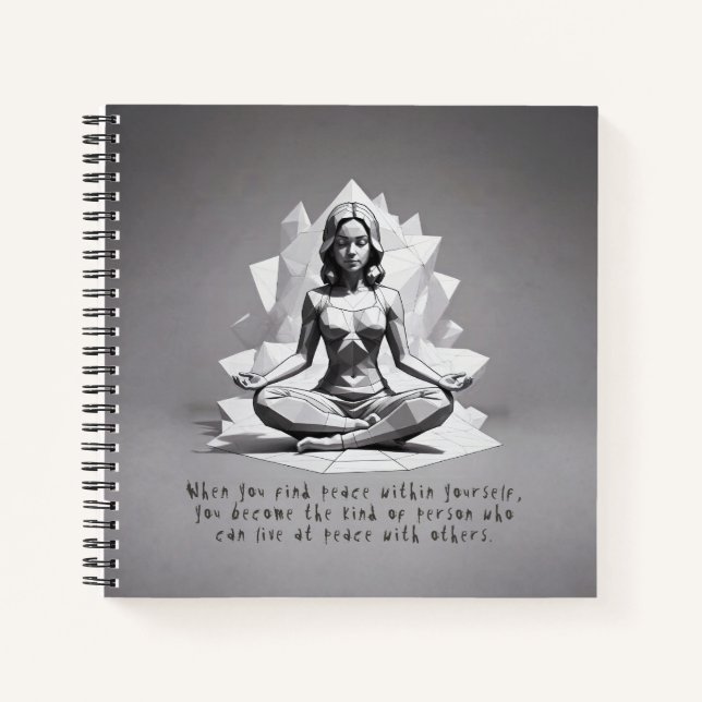 Cuaderno Instructor de Meditación de Yoga Reiki Master Lotu (Anverso)