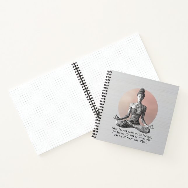 Cuaderno Instructor de Meditación de Yoga Reiki Master Lotu (Interior)