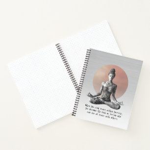 Cuaderno Instructor de Meditación de Yoga Reiki Master Lotu