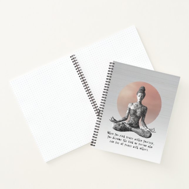 Cuaderno Instructor de Meditación de Yoga Reiki Master Lotu (Interior)