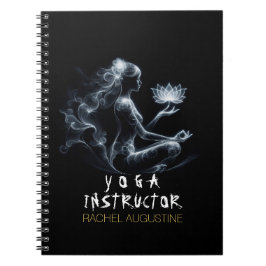 Cuaderno Instructor de Yoga Lotus Meditation Pose GIGHT Mis