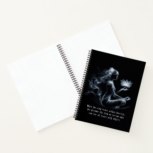 Cuaderno Instructor de Yoga Lotus Meditation Pose GIGHT Mis (Interior)