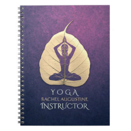 Cuaderno Instructor de YOGA Meditación Pose Bodhi Leaf Cort