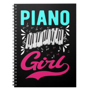 Cuaderno Instrumento de Chica para hija de músico de piano