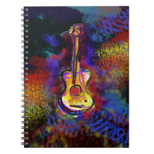Cuaderno instrumento de guitarra musical