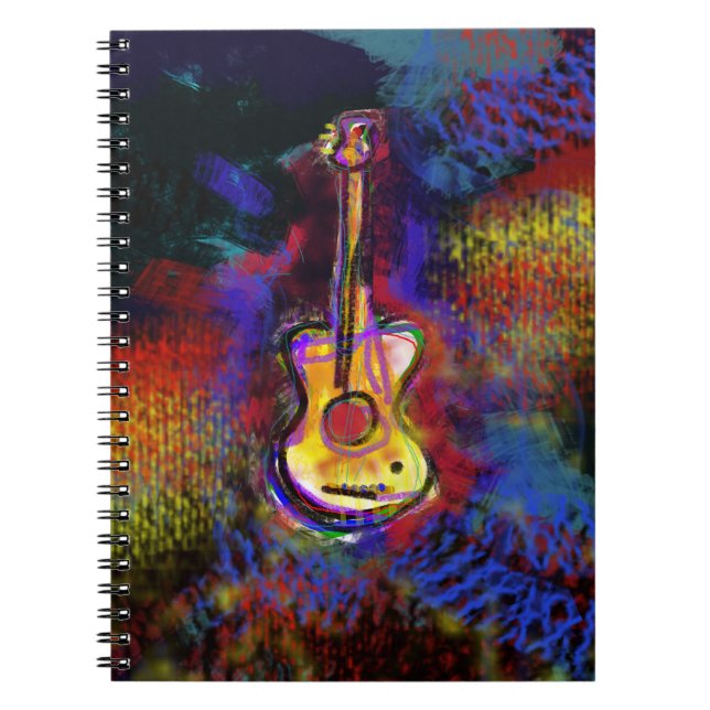 Cuaderno instrumento de guitarra musical (Frente)