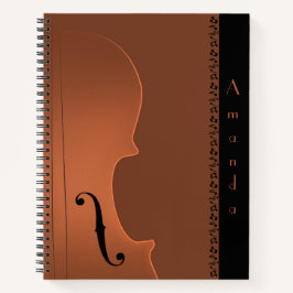 Cuaderno Instrumento musical de violín (gran espiral)