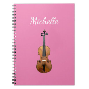 Cuaderno Instrumento musical Violin Girly Pink