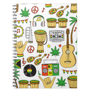 Cuaderno Instrumentos musicales: fondo transparente del reg