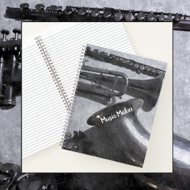 Cuaderno Instrumentos musicales Silvery Gray