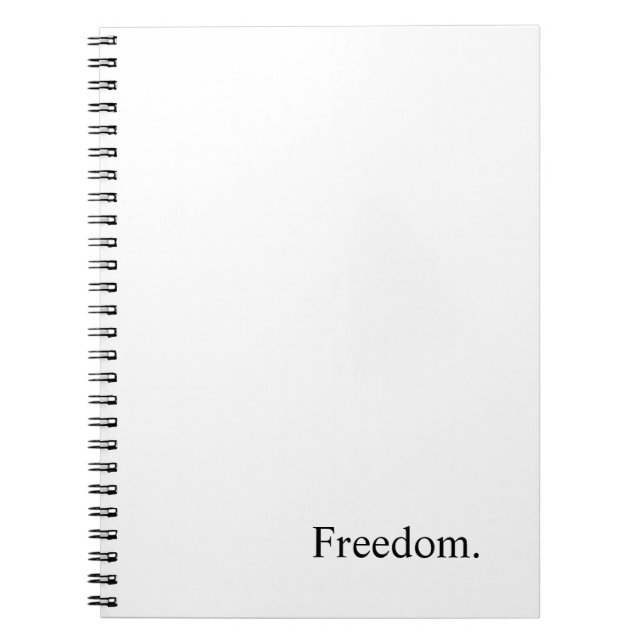 Cuaderno Intención "libertad " (Frente)