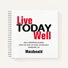 Cuaderno Intenciones diarias en VIVO HOY BIEN cristianas