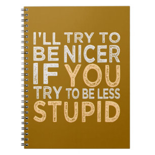 Cuaderno Intenta ser un portátil personalizado más amable