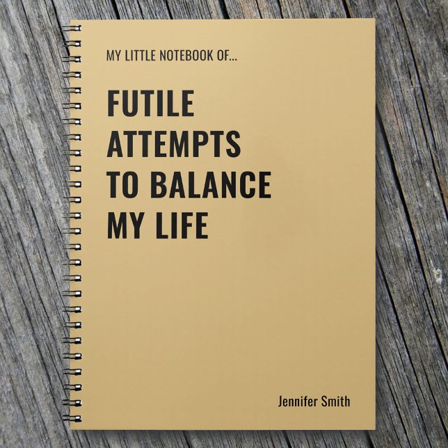 Cuaderno Intentos inútiles de equilibrar una cita graciosa (Subido por el creador)