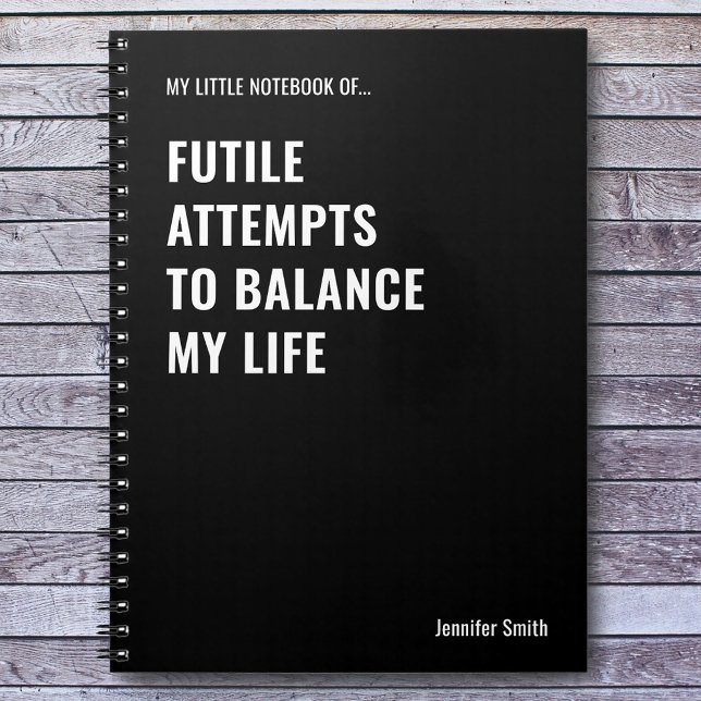 Cuaderno Intentos inútiles de equilibrar una cita graciosa (Subido por el creador)