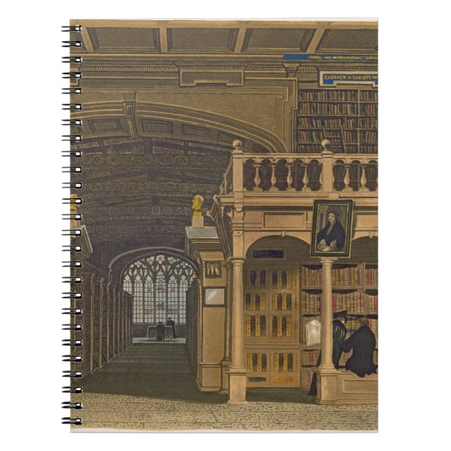 Cuaderno Interior de la biblioteca de Bodleian, ilustracion (Frente)