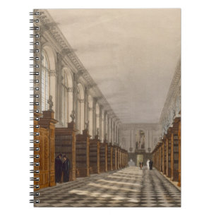 Cuaderno Interior de la biblioteca de universidad de la