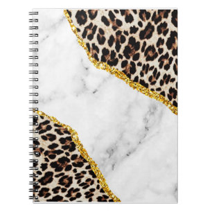 Cuaderno Interior de Leopardo de Lujo Piedra de Mármol Bril
