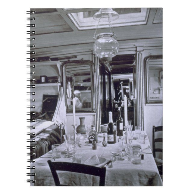 Cuaderno Interior de un barco del Nilo (foto del b&w) (Frente)