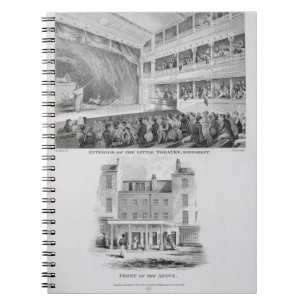 Cuaderno Interior del pequeño teatro, Haymarket en Londo