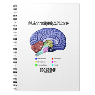 Cuaderno Interior Scatterbrained (humor del cerebro)