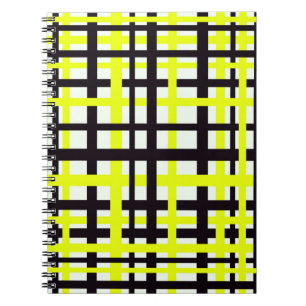 Cuaderno Interlocking Stripes Black White Yellow