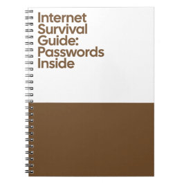 Cuaderno Internet Password Funny Notebook