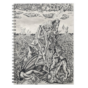Cuaderno Intimidación, dibujo a tinta china