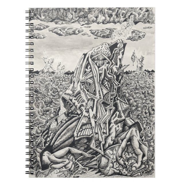 Cuaderno Intimidación, dibujo a tinta china (Frente)