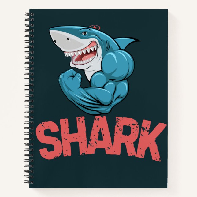 Cuaderno "Into the Deep – Shark Journal for Bold Thinkers" (Anverso)