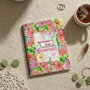 Cuaderno Intrincadas Florales Artísticas vibrantes dibujada