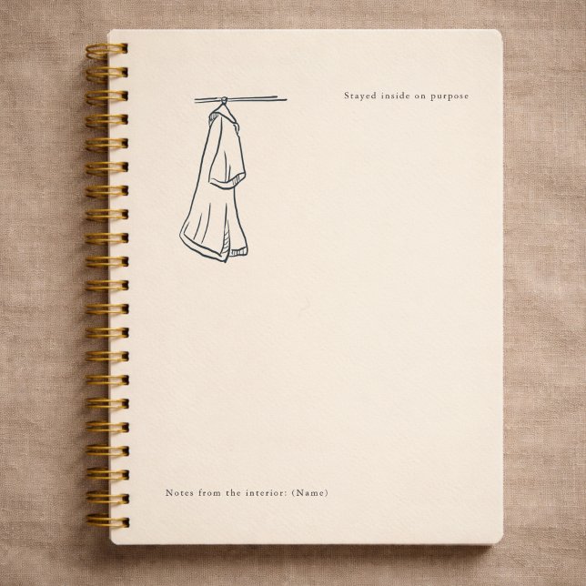 Cuaderno Introvert Custom Gift Minimalist Line Art  (Subido por el creador)