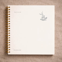 Cuaderno Introvert Gift Minimalist Line Art Planner