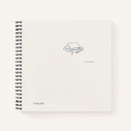 Cuaderno Introvert Literary Aesthetic/ Spiral Notebook