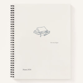 Cuaderno Introvert Literary Aesthetic/ Spiral Notebook