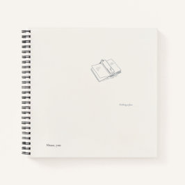 Cuaderno Introvert Minimalist Literary Gift Notebook