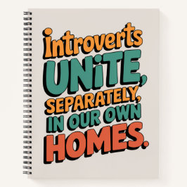 Cuaderno Introvertidos Uníos... En nuestras propias casas
