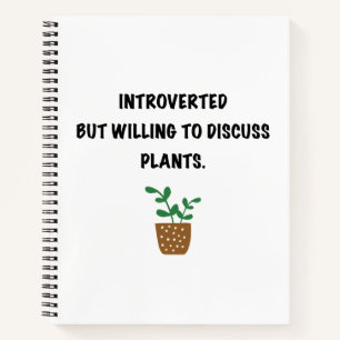 Cuaderno Introvertidos y plantas