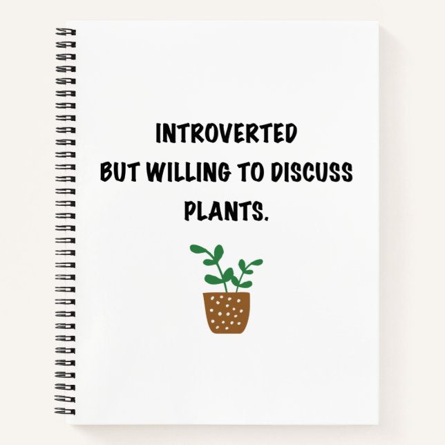 Cuaderno Introvertidos y plantas (Anverso)