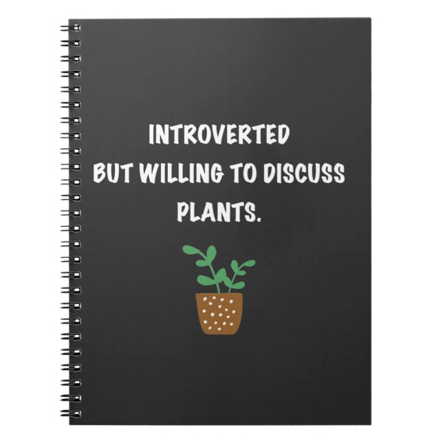 Cuaderno Introvertidos y plantas (Frente)