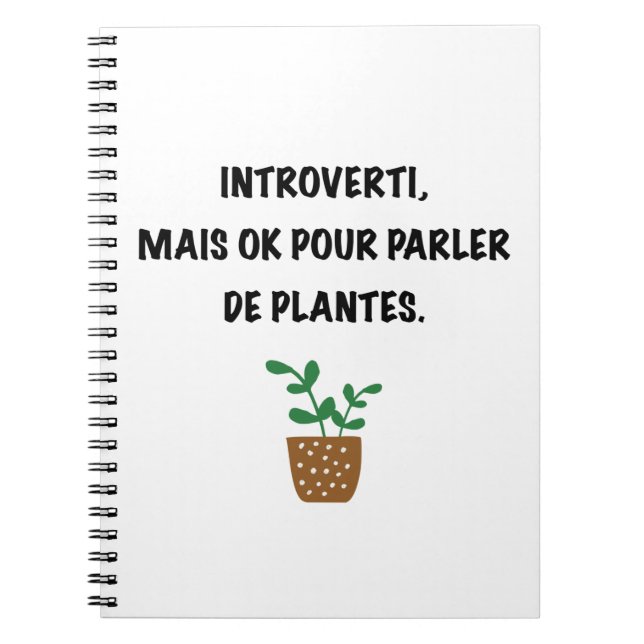 Cuaderno Introvertis y plantes. (Frente)