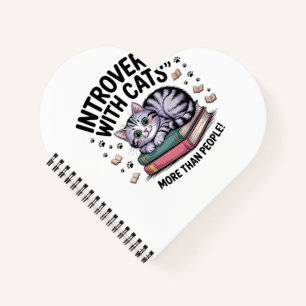 CUADERNO INTROVERTS CON GATOS" "¡MÁS QUE GENTE!