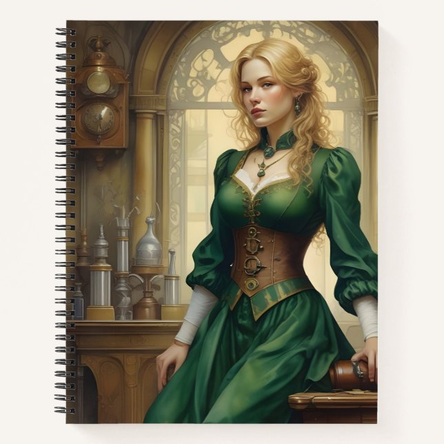 Cuaderno Inventora de Verde (Anverso)
