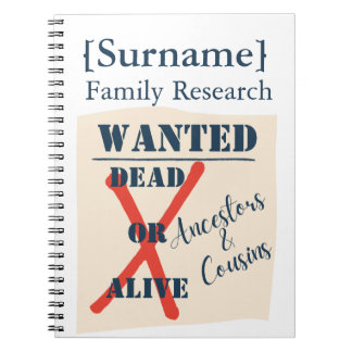 Cuaderno Investigación de la Familia [Apellido] (Póster de 